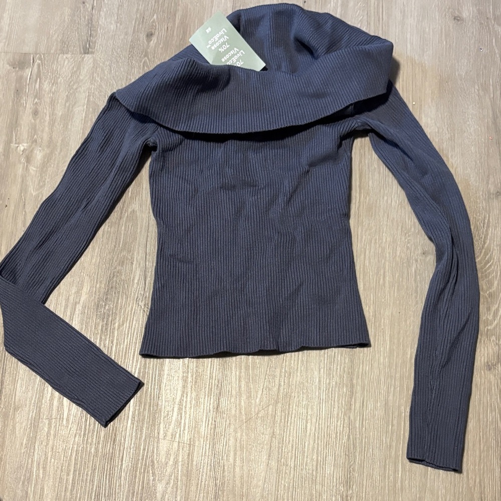 H&M Elegant Navy Blue Women's Long‎ Sleeve